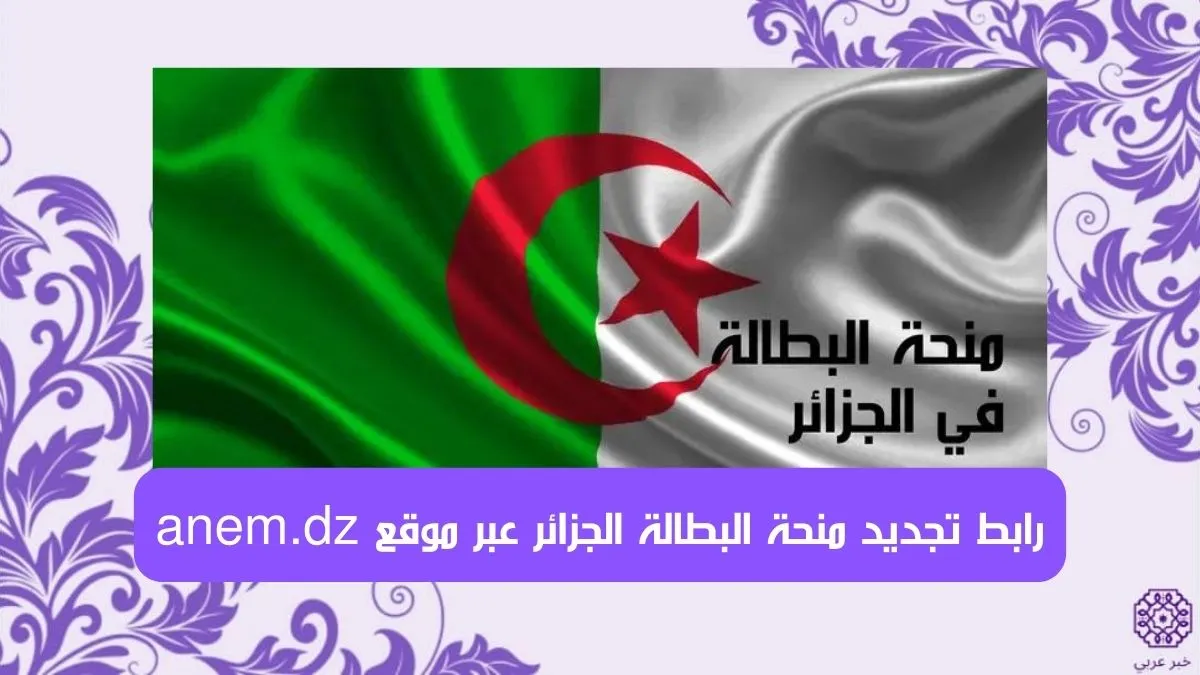 رابط تجديد منحة البطالة الجزائر 2023 عبر موقع anem.dz